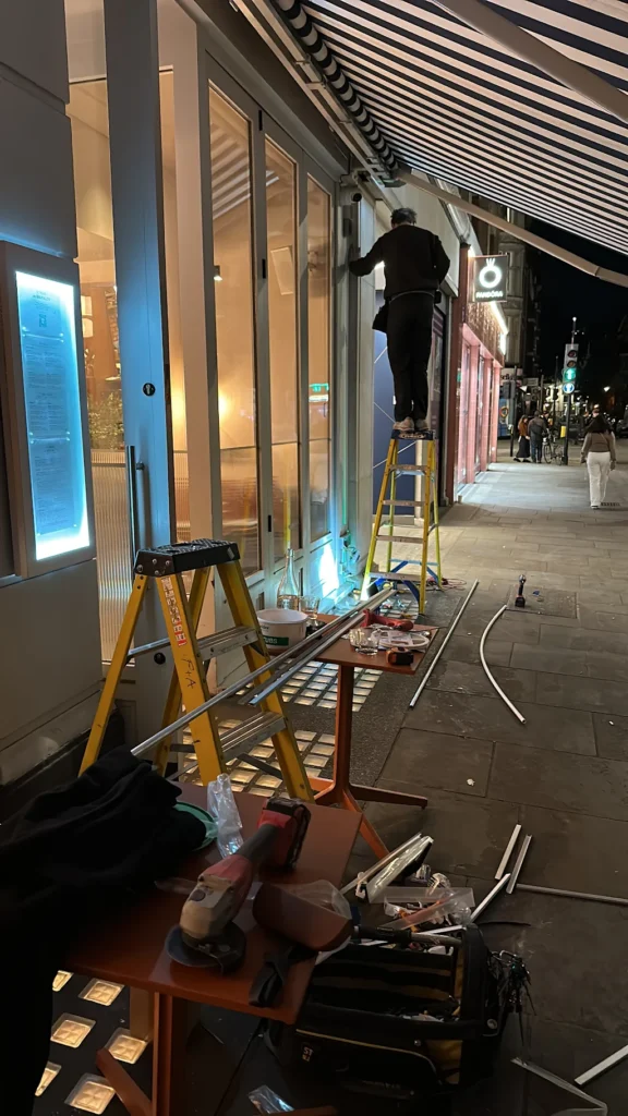Shop front lighting